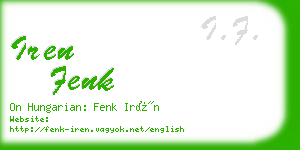 iren fenk business card